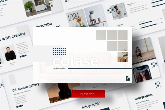 Colase Power Point Template: Dynamic Slides for Modern Design