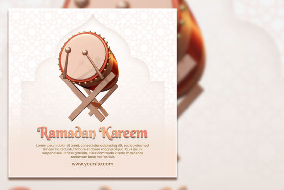 Simple Ramadan Kareem Social Media Post Template