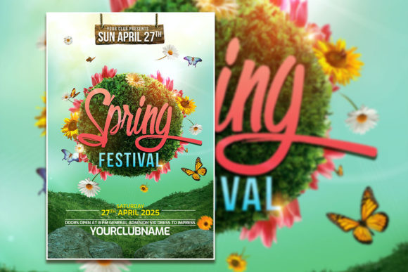 Vibrant Spring Festival & Easter Flyer Templates